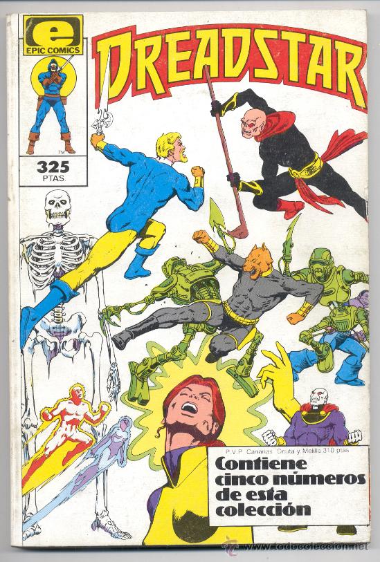 C&oacute;mics: TOMO CON 5 N&Uacute;MEROS DE DREADSTAR - Del 6 al 10 - EPIC - A&ntilde;o 1986, - Foto 1