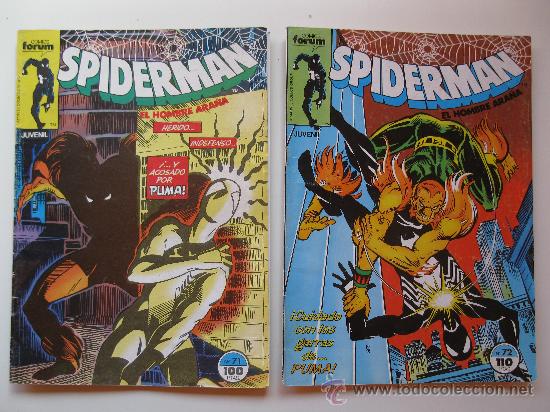 C&oacute;mics: LOTE DE 2 N&Uacute;MEROS DE SPIDERMAN - N&ordm; 71 Y 72 - FORUM. - Foto 1