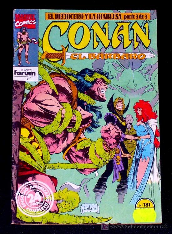 C&oacute;mics: CONAN EL B&Aacute;RBARO - N&ordm; 181 - EL HECHICERO Y LA DIABLESA - PARTE 3 DE 3 - MARVEL - Foto 2