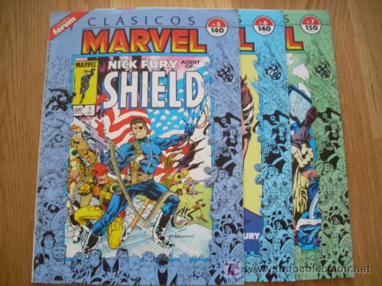 C&oacute;mics: clasicos marvel 5, 6 y 7 - nick furia, shield (marvel). - Foto 1