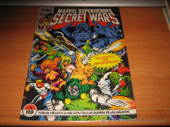 C&oacute;mics: SECRET WARS  MARVEL SUPERHEROES N&ordm; 6  FORUM - Foto 1