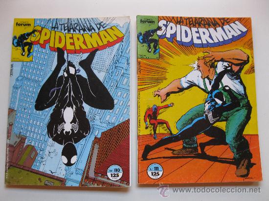 C&oacute;mics: LOTE DE 2 N&Uacute;MEROS DE SPIDERMAN - N&ordm; 110 Y 111 - FORUM. - Foto 1