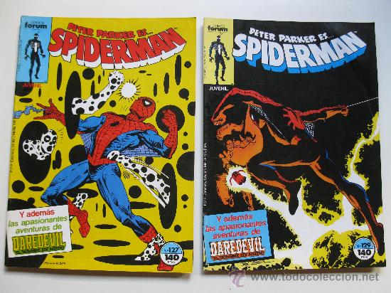 C&oacute;mics: LOTE DE 2 N&Uacute;MEROS DE SPIDERMAN - N&ordm; 127 Y 129 - FORUM. - Foto 1