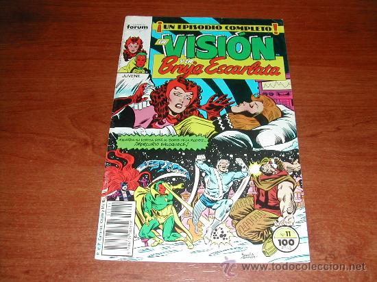 C&oacute;mics: LA VISI&Oacute;N Y LA BRUJA ESCARLATA N&ordm; 11 COMICS FORUM , 1989 - Foto 1