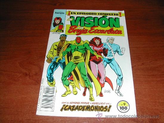 C&oacute;mics: LA VISI&Oacute;N Y LA BRUJA ESCARLATA N&ordm; 9 COMICS FORUM , 1988 - Foto 1