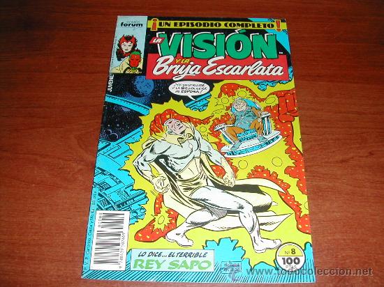 C&oacute;mics: LA VISI&Oacute;N Y LA BRUJA ESCARLATA N&ordm; 8 COMICS FORUM , 1988 - Foto 1