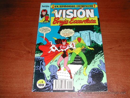 C&oacute;mics: LA VISI&Oacute;N Y LA BRUJA ESCARLATA N&ordm; 5 COMICS FORUM , 1988 - Foto 1