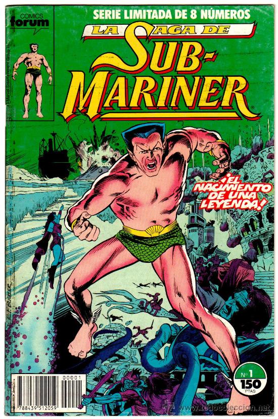 C&oacute;mics: NAMOR N&ordm; 1, FORUM 1989, LA SAGA DE SUB-MARINER - Foto 1