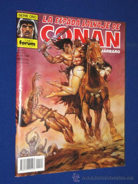 C&oacute;mics: LA ESPADA SALVAJE DE CONAN N&ordm; 143 - FORUM SERIE ORO - Foto 1