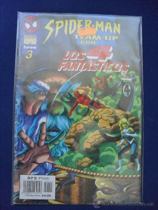 C&oacute;mics: SPIDERMAN N&ordm; 3. Team-up con LOS 4 FANTASTICOS. FORUM. MARVEL COMICS. - Foto 1
