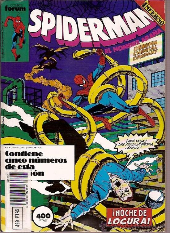 C&oacute;mics: COMIC FORUM SPIDERMAN EL HOMBRE ARA&Ntilde;A N&ordm; 206 a 210 - Foto 1
