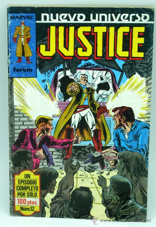 C&oacute;mics: Nuevo Universo Justice n&ordm; 12 C&oacute;mic Marvel Forum 1988 - Foto 1