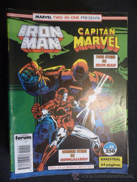 C&oacute;mics: IRON MAN/CAPIT&Aacute;N MARVEL. N&ordm; 45. FORUM - Foto 1
