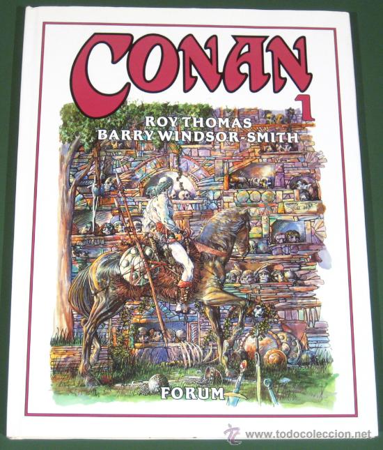 C&oacute;mics: CONAN DE ROY THOMAS Y BARRY WINDSOR SMITH EN B/N TOMO 1 (MARVEL / FORUM) - Foto 1