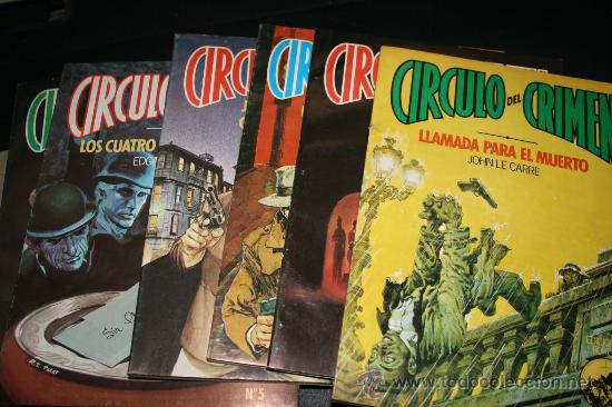 C&oacute;mics: Circulo del crimen. 6 ejemplares. del n&ordm; 1 al 6 mas las tapas. - Foto 1