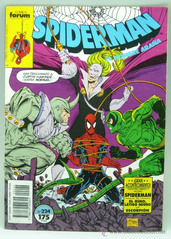 C&oacute;mics: Spiderman n&ordm; 224 Ed Comics Forum 1990 - Foto 1