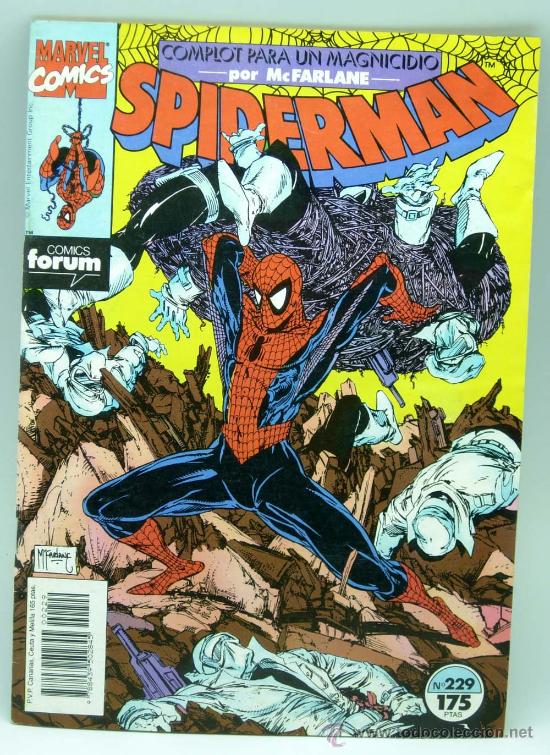 C&oacute;mics: Spiderman n&ordm; 229 Ed Marvel Comics Forum 1991 - Foto 1