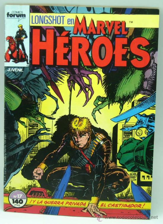 C&oacute;mics: Marvel H&eacute;roes Longshot n&ordm; 17 Ed Forum 1988 - Foto 1