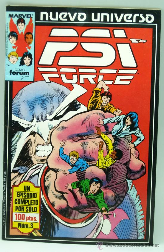 Comics: Psi-Force n&ordm; 3 Ed Forum Comics 1988 Marvel