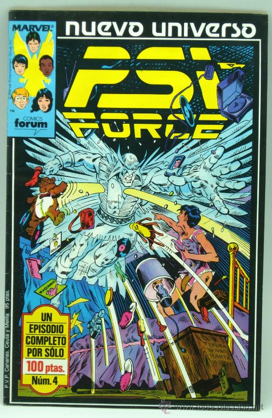 C&oacute;mics: Psi-Force n&ordm; 4 Ed Forum Comics 1988 Marvel