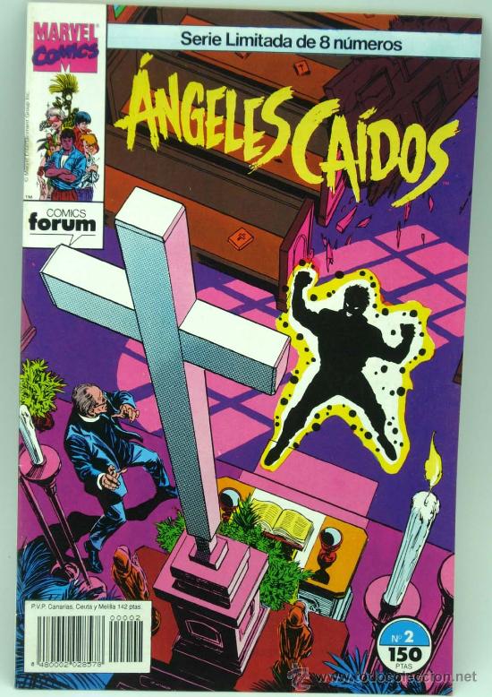 Comics : Angeles Ca&iacute;dos n&ordm; 2 Ed Forum C&oacute;mics Marvel Serie Limitada 8 n&uacute;meros 1990