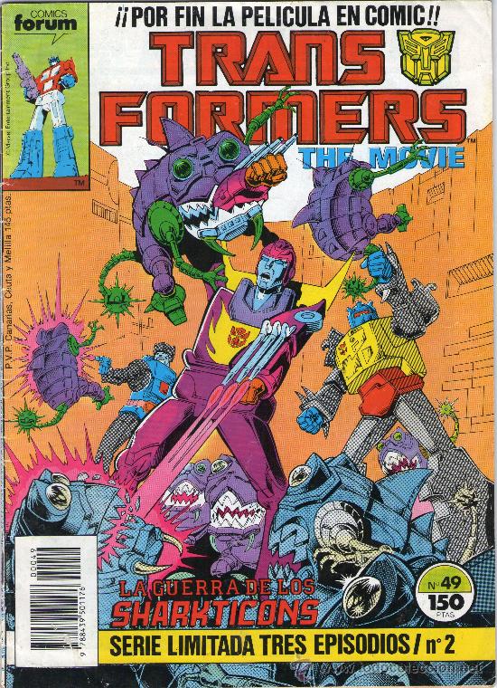 C&oacute;mics: TRANSFORMERS - N&ordm; 49 - LA GUERRA DE LOS SHARKTICONS - COMICS FORUM - A&Ntilde;O 1989. - Foto 1