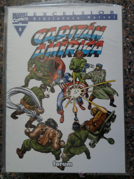 C&oacute;mics: Capitan America. Biblioteca marvel Excelsior. Numero 3. . - Foto 1