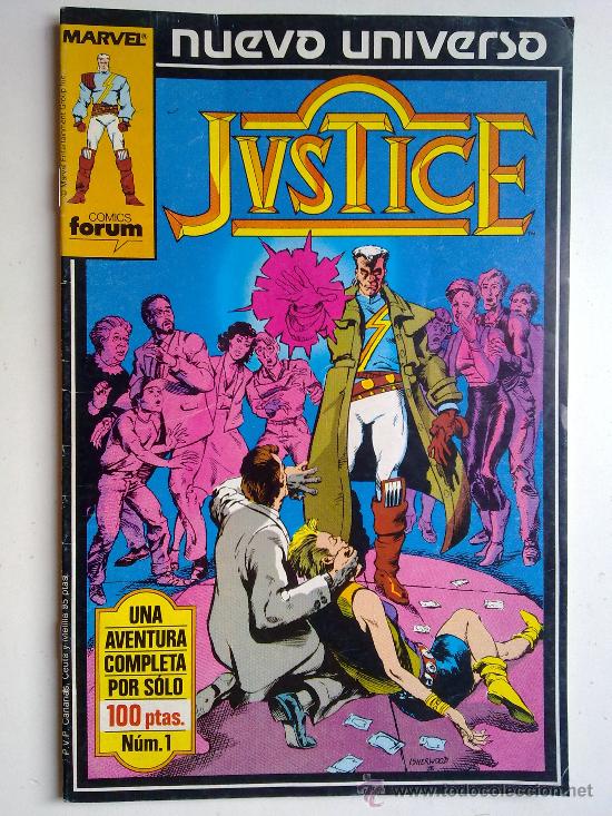 C&oacute;mics: JUSTICE, N&ordm; 1, NUEVO UNIVERSO MARVEL, , 1987 - Foto 1