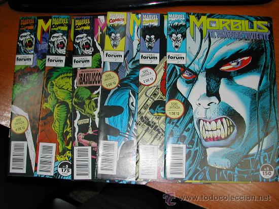 C&oacute;mics: C4852.  MORBIUS LOTE 6 COMICS DE UNA SERIE DE 12. MARVEL - Foto 1