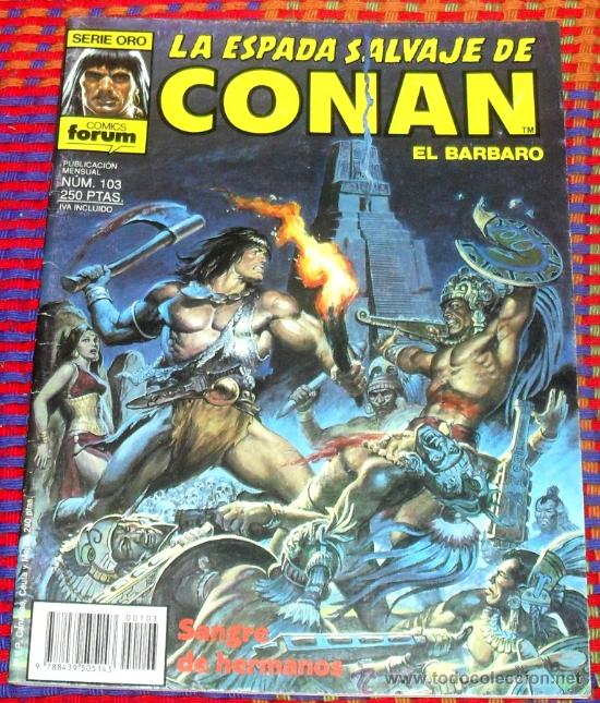 C&oacute;mics: LA ESPADA SALVAJE DE CONAN N&ordm; 103. VOL. 1. EL BARBARO. COMICS FORUM. - Foto 1