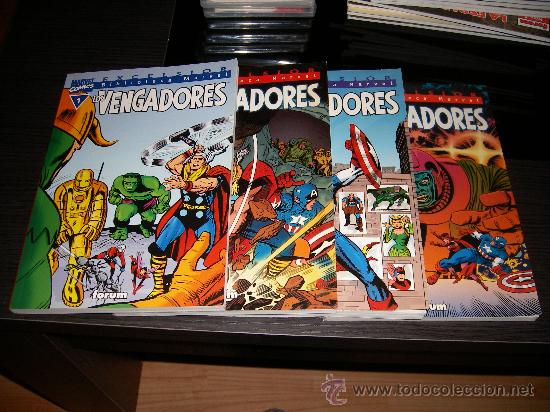 C&oacute;mics: LOS VENGADORES TOMOS 1 AL 4 (BIBLIOTECA MARVEL) - Foto 1