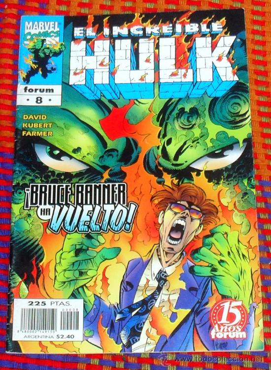 C&oacute;mics: EL INCREIBLE HULK N&ordm; 8. VOL. 3. MARVEL COMICS. FORUM. - Foto 1