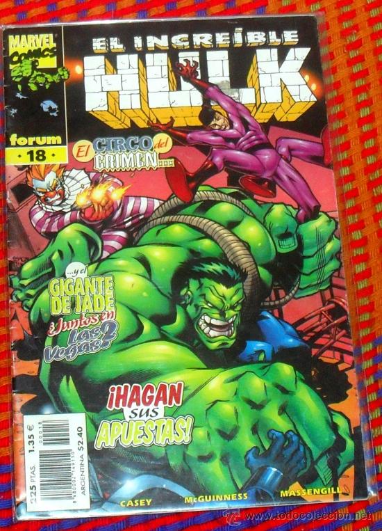 C&oacute;mics: El Increible Hulk N&ordm; 18 VOL. 3. MARVEL COMICS. FORUM. - Foto 1