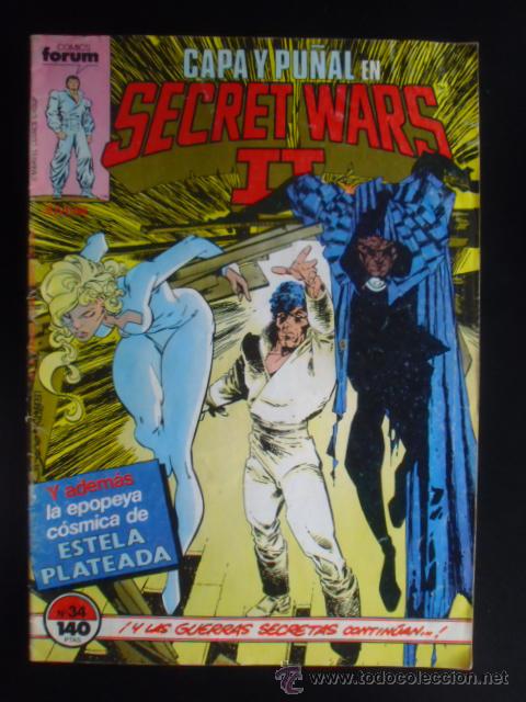 C&oacute;mics: Secret Wars II. Capa y Pu&ntilde;al. N&ordm; 34. Comics Forum. A&ntilde;o 1987. - Foto 1