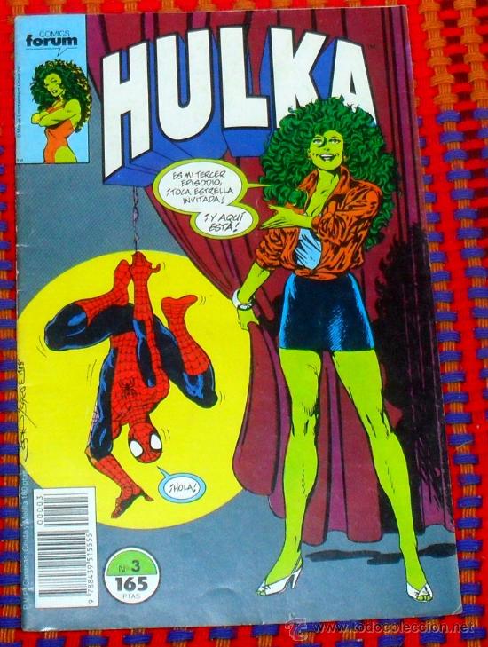 C&oacute;mics: hulka n&ordm; 3  comics forum marvel comics 165 ptas - Foto 1