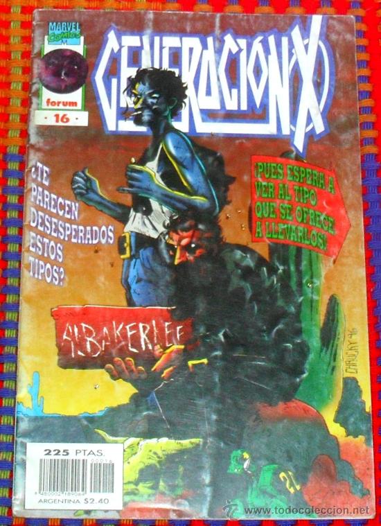 C&oacute;mics: GENERACION X N&ordm; 16. VOL. 2. MARVEL COMICS. FORUM. - Foto 1