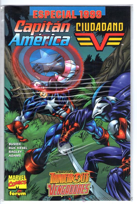 C&oacute;mics: CAPIT&Aacute;N AM&Eacute;RICA / CIUDADANO V - ESPECIAL 1999 - ( MARVEL / FORUM ) - Foto 1