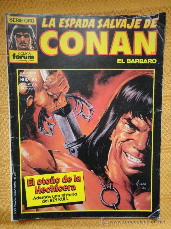 C&oacute;mics: LA ESPADA SALVAJE DE CONAN N&ordm; 68 FORUM 1982 . - Foto 1