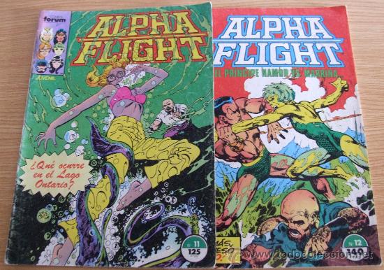 C&oacute;mics: LOTE DE 2 COMICS : ALPHA FLIGHT VOL. 1 ( JOHN BYRNE ) N&ordm; 11 Y 12 - Foto 1