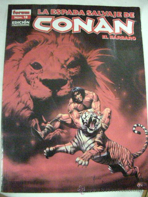 C&oacute;mics: ANTIGUO COMIC LA ESPADA SALVAJE DE CONAN EL BARBARO N&ordm; 18 - Foto 1