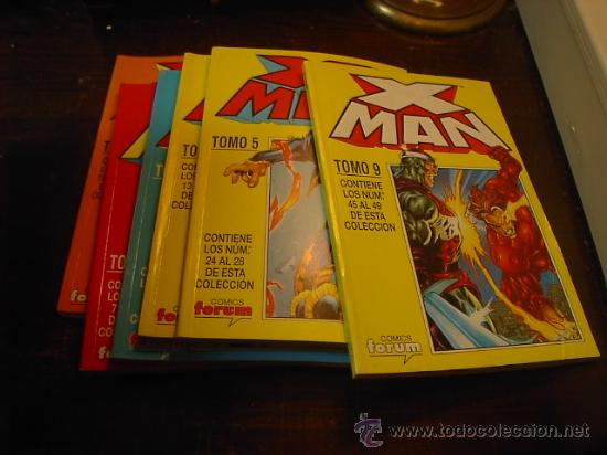 C&oacute;mics: X MaN, Tomos 1,2,3,4,5, y 9. Forum, Agostini, - Foto 1