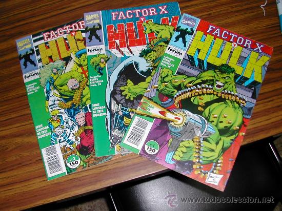 C&oacute;mics: FACTOR X Y HULK. SERIE COMPLETA DE TRES COMICS. C5046 - Foto 1