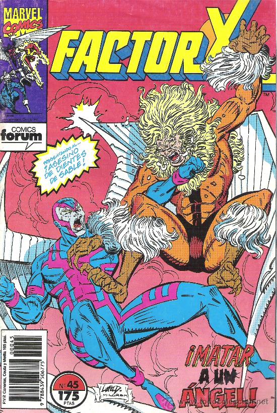 C&oacute;mics: 1 COMIC - A&Ntilde;O 1990 - N&ordm; 45 - FACTOR X - MATAR A UN ANGEL (EDITA FORUM - MARVEL) - Foto 1