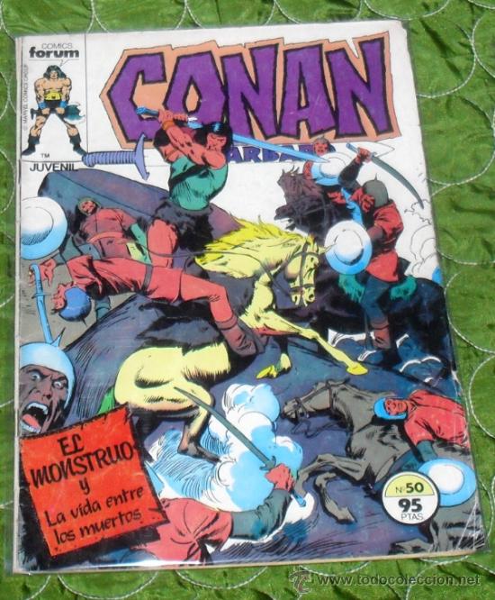 C&oacute;mics: CONAN el barbaro n&ordm; 50. COLOR. COMICS FORUM. 1983 - Foto 1