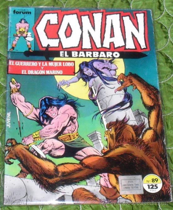 C&oacute;mics: CONAN el barbaro n&ordm; 89. COLOR. COMICS FORUM. 1987. - Foto 1