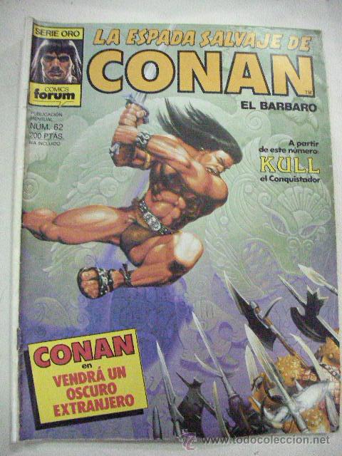 C&oacute;mics: LA ESPADA SALVAJE DE CONAN EL BARBARO N&ordm;  62 DE FORUM - Foto 1