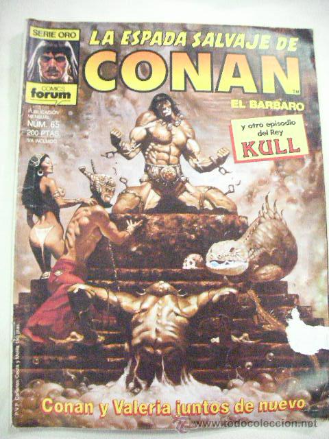 C&oacute;mics: LA ESPADA SALVAJE DE CONAN EL BARBARO N&ordm;  65 DE FORUM - Foto 1