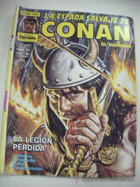C&oacute;mics: LA ESPADA SALVAJE DE CONAN EL BARBARO N&ordm;  75 DE FORUM - Foto 1