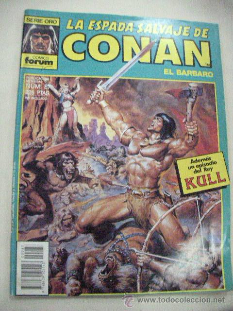 C&oacute;mics: LA ESPADA SALVAJE DE CONAN EL BARBARO N&ordm;  87 DE FORUM - Foto 1