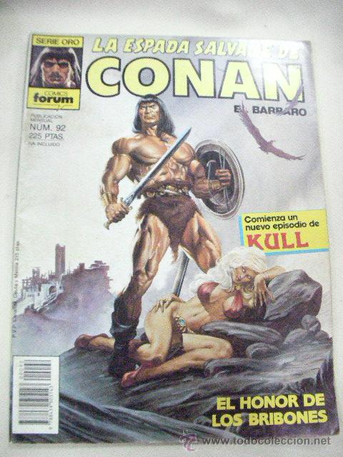 C&oacute;mics: LA ESPADA SALVAJE DE CONAN EL BARBARO N&ordm; 92 DE FORUM - Foto 1